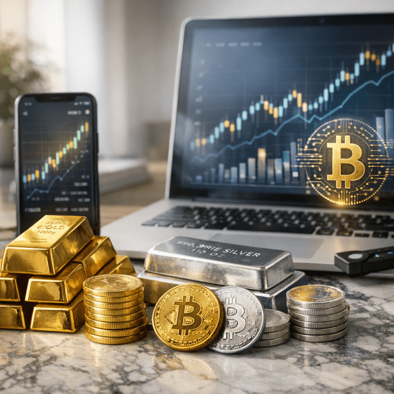 Alternative Vermögensaufbau: Edelmetalle als digitale Geldanlage